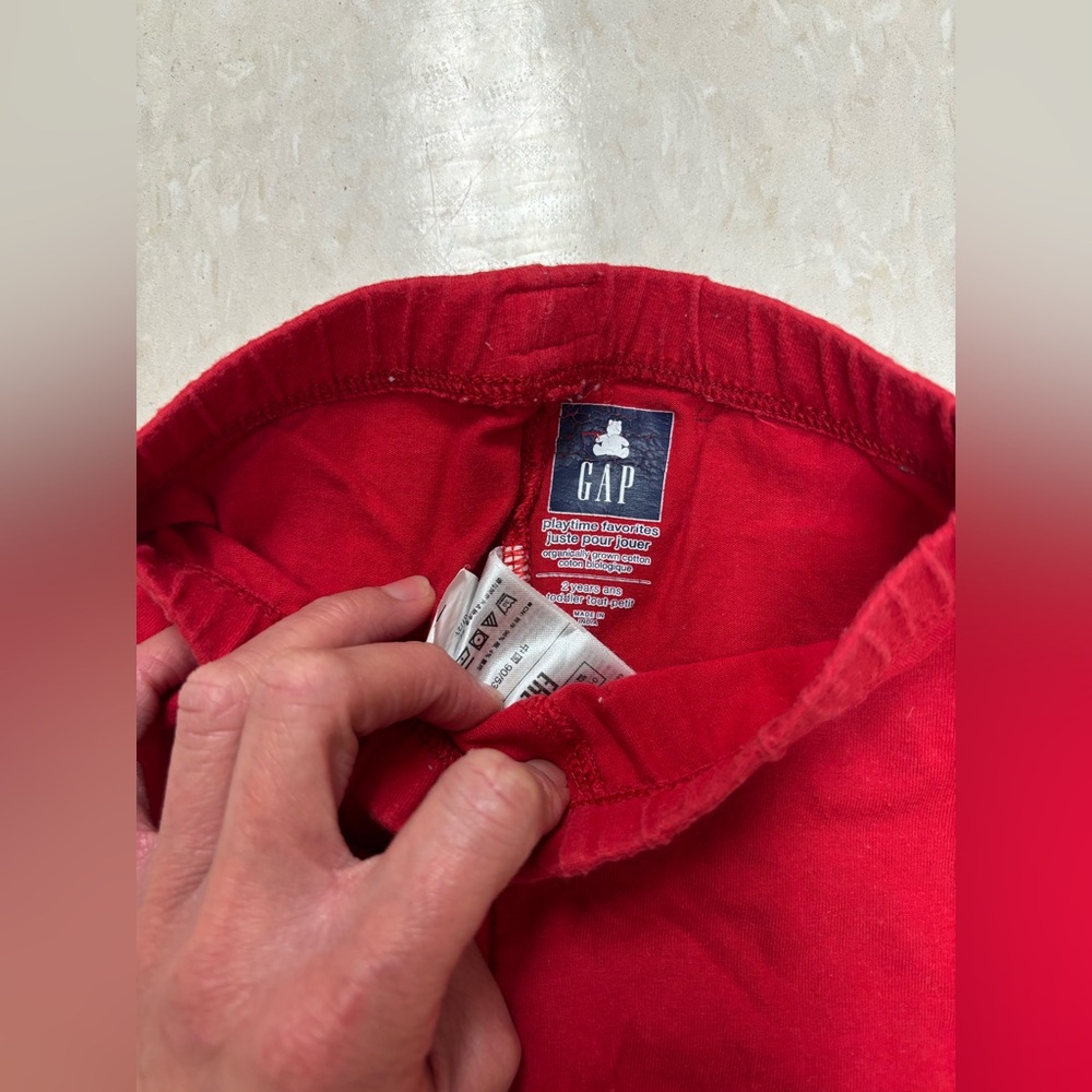 GAP Red Casual Pants perfect for Christmas/Valentines